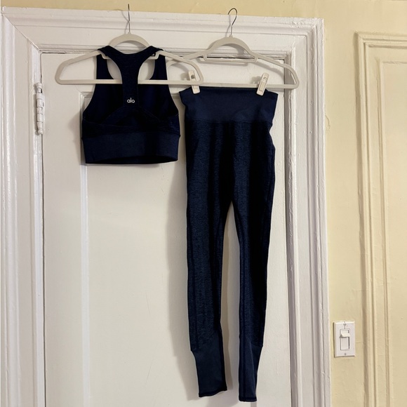 Navy Blue women’s Alo Alosoft set LIKE NEW sz XS - Picture 5 of 14